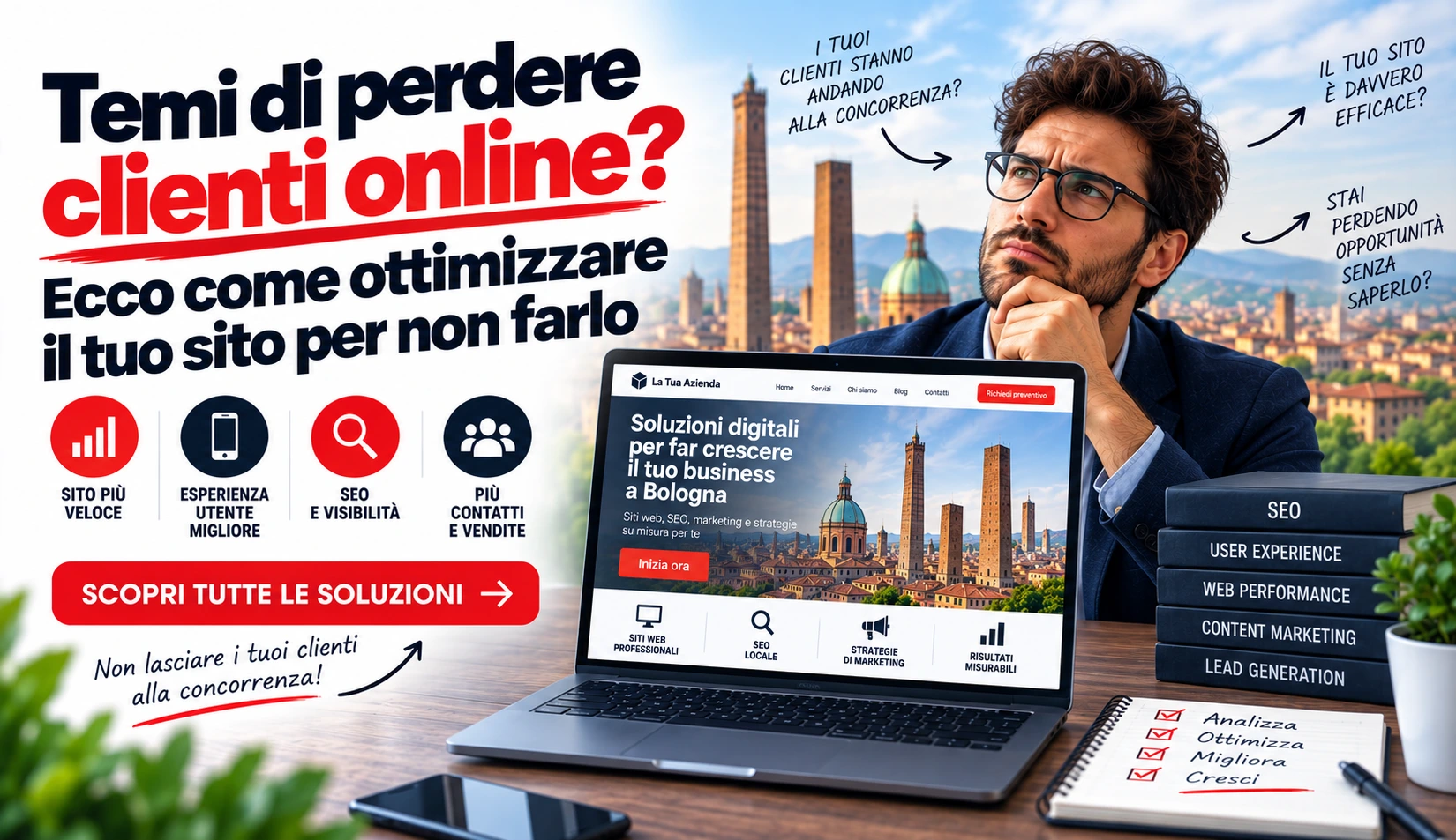 Ottimizza il tuo sito per aumentare contatti e fatturato