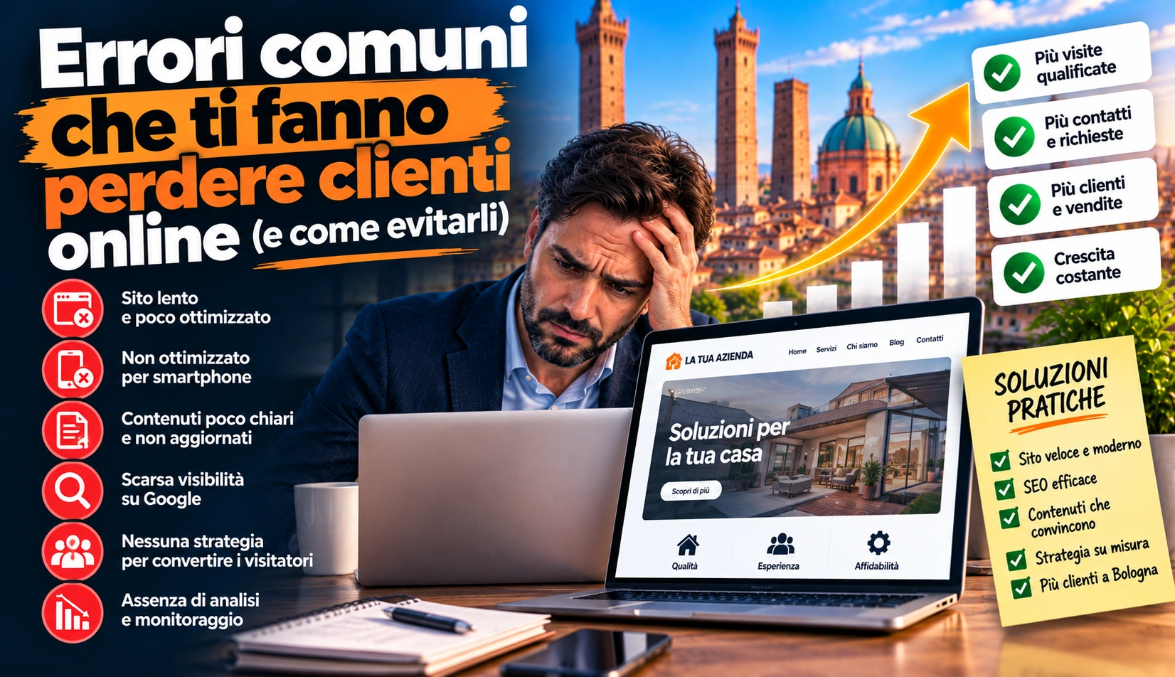 Errori che fanno perdere clienti online