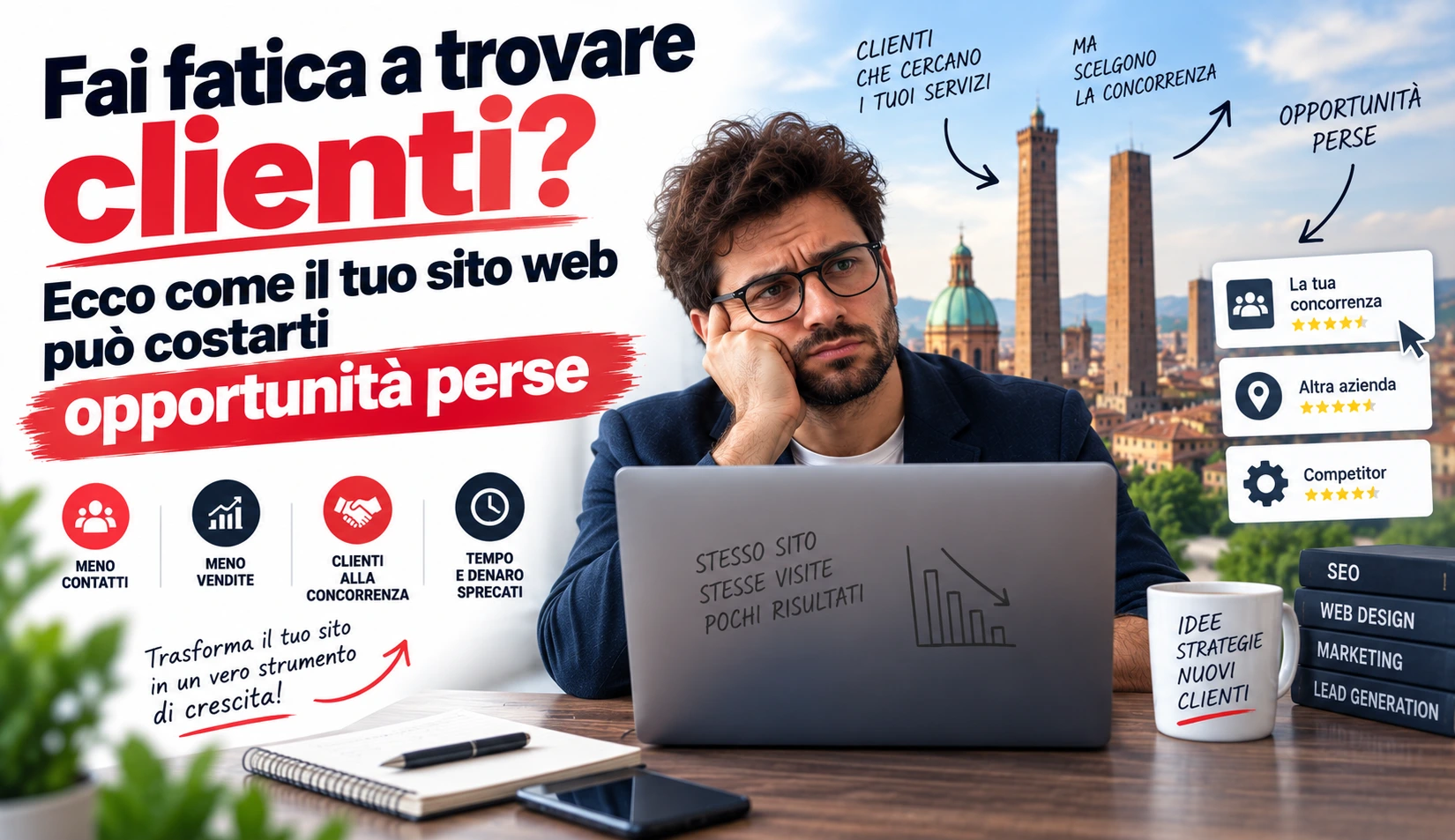 Scopri come il tuo sito web ti frenano nei contatti