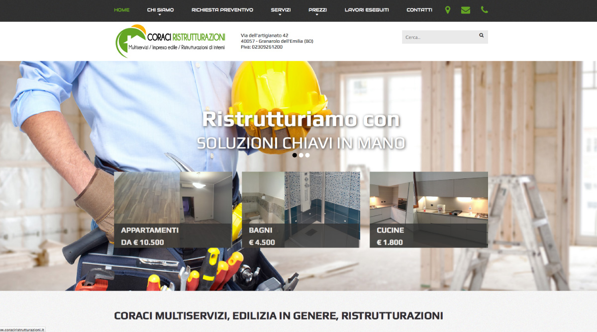 Realizzazione siti web per imprese dili a bologna, milano, roma e provincia class=