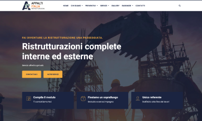 realizzazione siti web per imprese edili a roma, bologna, torino, milano